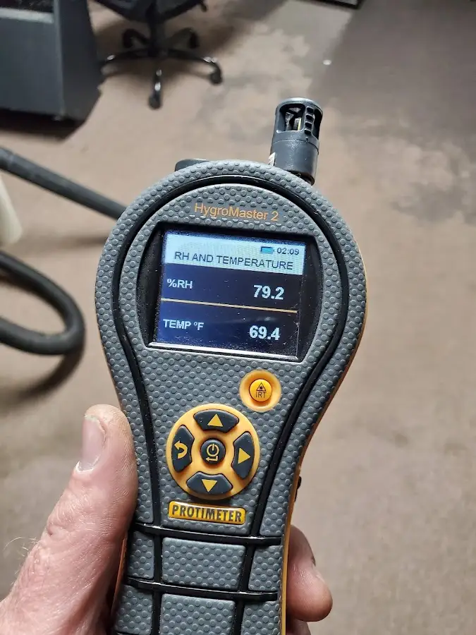 Moisture meter humidity assessment for Fire & Smoke Damage Restoration in Parkway